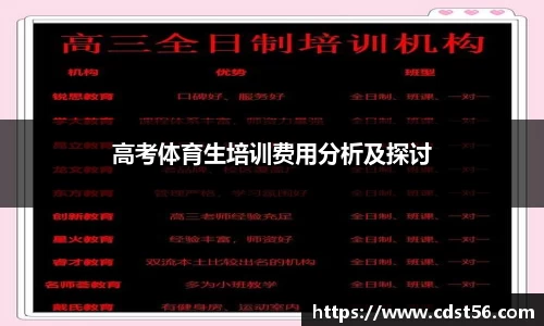 高考体育生培训费用分析及探讨